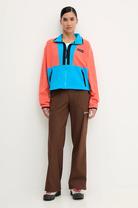 Columbia bluza polarowa Backbowl II FZ Fleece kolor niebieski wzorzysta 2092163 - zdjęcie produktu nr 1