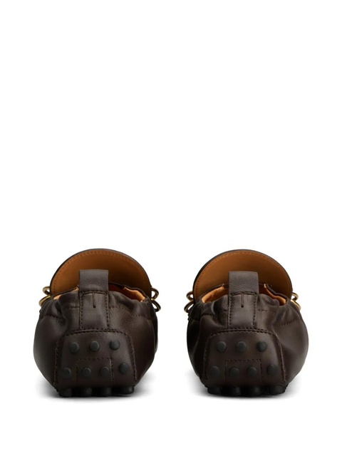 Tod's ring-embellished loafers - Brown - zdjęcie produktu nr 2