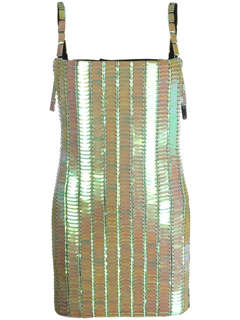 The Attico pailette-embellished mini dress - Green - zdjęcie produktu nr 1