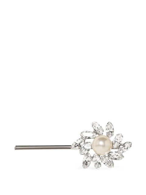 Jennifer Behr crystal pearl Esther bobby pin - Silver - zdjęcie produktu nr 1