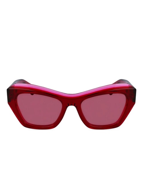 Lanvin geometric-frame sunglasses - Red - zdjęcie produktu nr 1