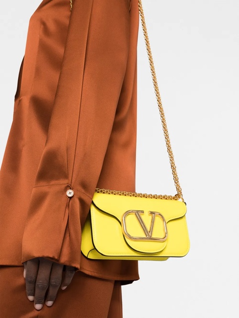 Valentino Garavani Locò VLogo crossbody bag - Yellow - zdjęcie produktu nr 2