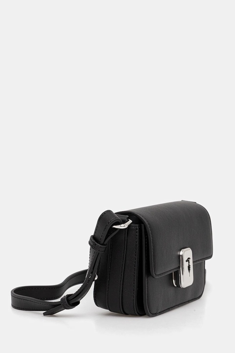 Trussardi torebka skórzana kolor czarny Z601E005978N - zdjęcie produktu nr 1