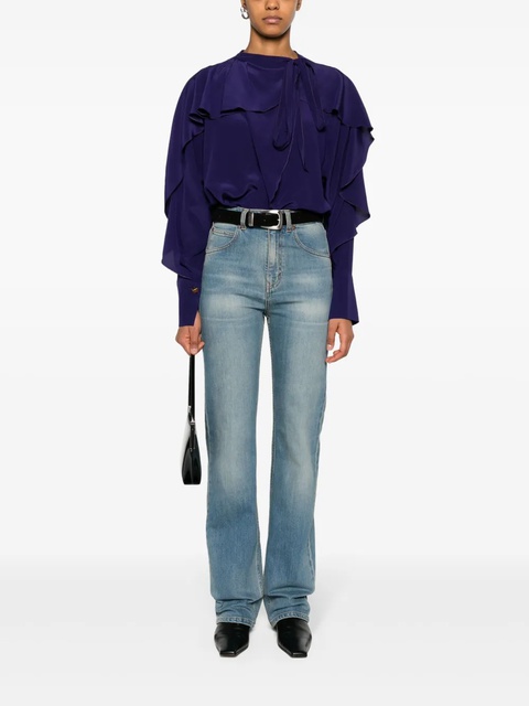 Victoria Beckham Julia straight-leg jeans - Blue - zdjęcie produktu nr 2