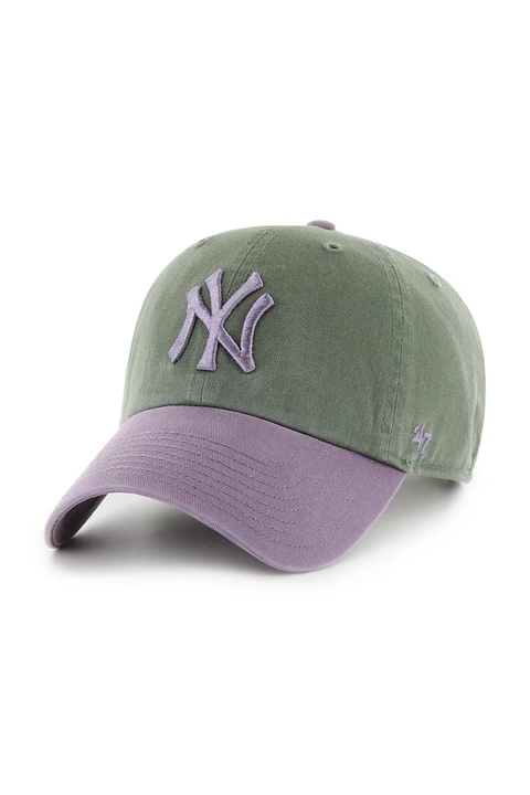 47 brand czapka z daszkiem bawełniana MLB New York Yankees kolor zielony B-NLTRG17GWS-MS - zdjęcie produktu nr 2