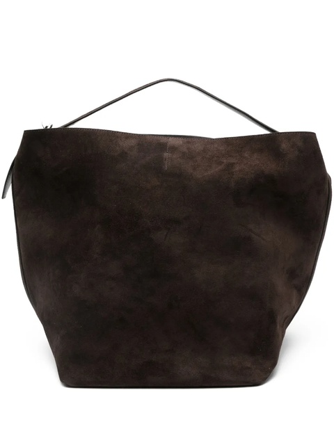 TOTEME suede belted tote bag - Brown - zdjęcie produktu nr 1