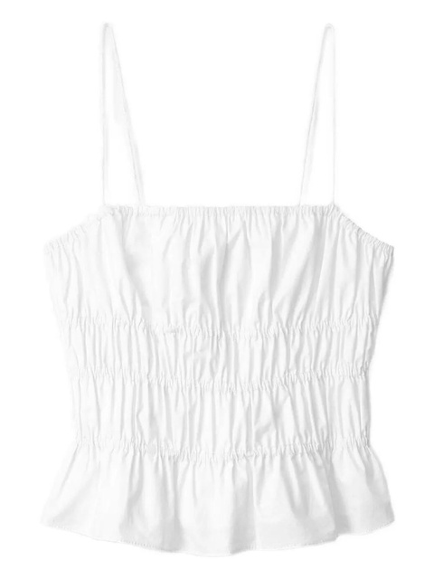 STAUD ruffled-hem top - White - zdjęcie produktu nr 1