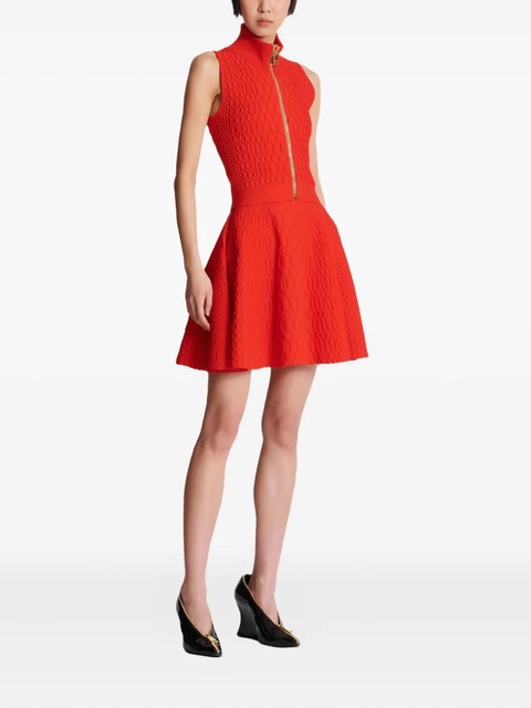 Balmain crocodile-knit top - Red - zdjęcie produktu nr 2