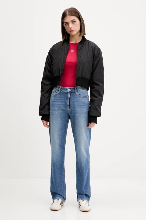 Tommy Jeans t-shirt damski kolor bordowy DW0DW17881 - zdjęcie produktu nr 2