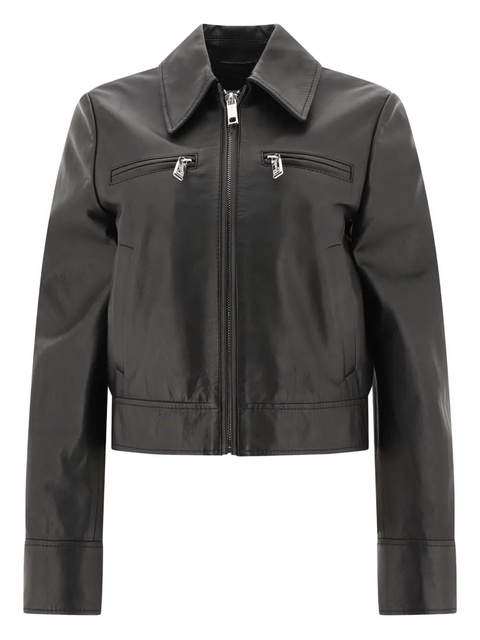 Max Mara zip-up leather jacket - Black - zdjęcie produktu nr 1