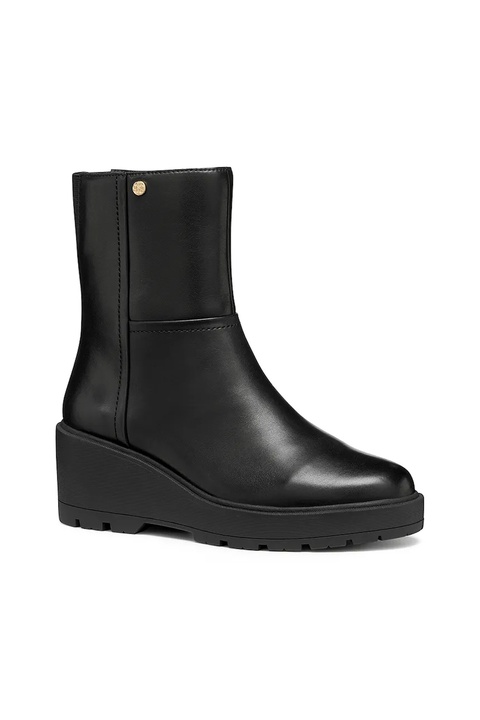 Geox botki skórzane D MIEREILLE damskie kolor czarny na koturnie D563VA 00043 C9999 - zdjęcie produktu nr 2