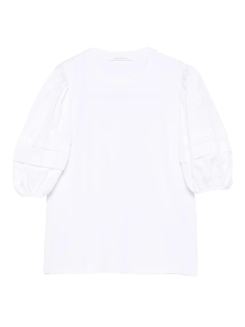 Cecilie Bahnsen puff-sleeves cotton-blend top - White - zdjęcie produktu nr 1