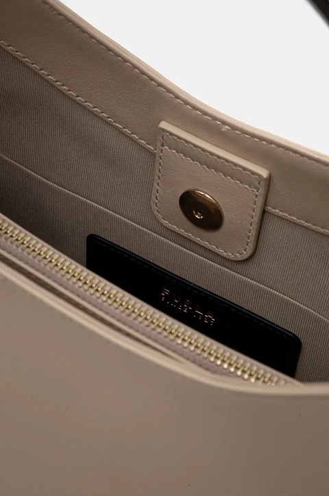Furla torebka skórzana kolor beżowy WB01246.BX2045.8E000 - zdjęcie produktu nr 2