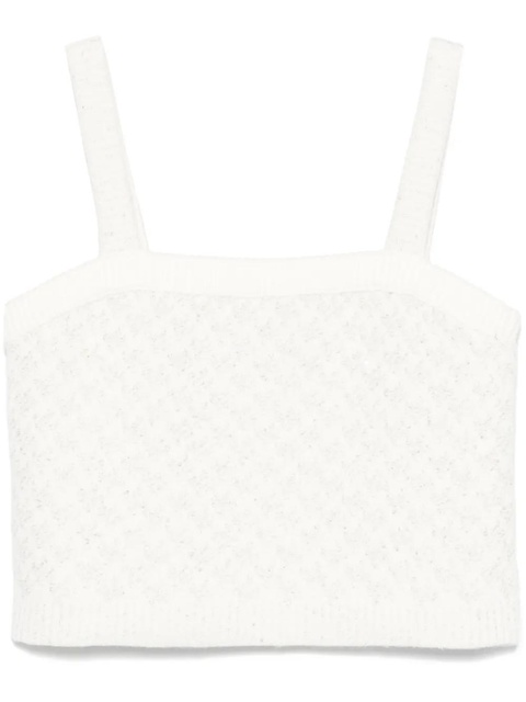 Maje sequin-embellished tank top - White - zdjęcie produktu nr 1