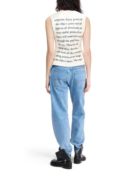 JW Anderson text-print tank top - White - zdjęcie produktu nr 2
