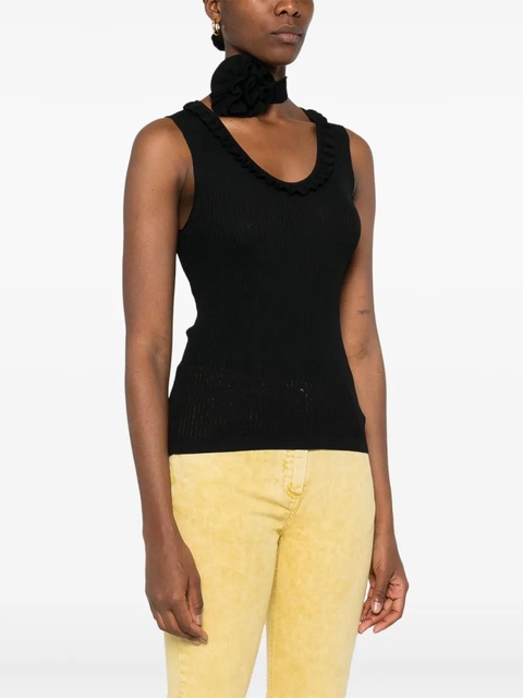 Blumarine ribbed top - Black - zdjęcie produktu nr 2