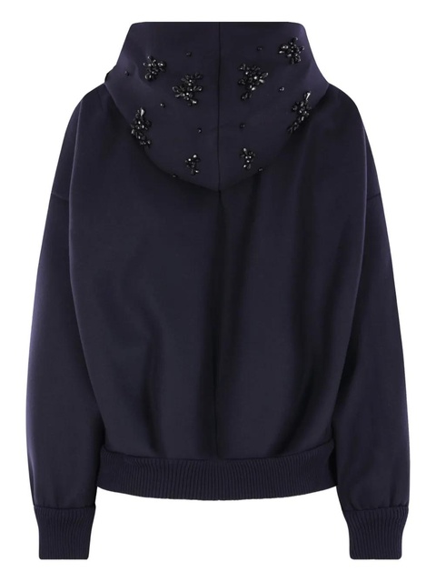 Simone Rocha embellished hooded jacket - Blue - zdjęcie produktu nr 1