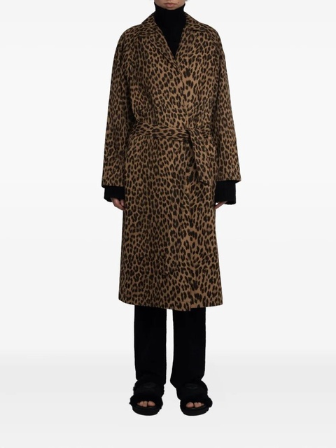 Zadig&Voltaire leopard-print belted coat - Neutrals - zdjęcie produktu nr 2