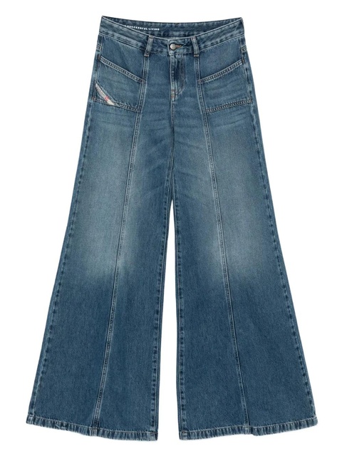 Diesel D-Akii panelled jeans - Blue - zdjęcie produktu nr 1