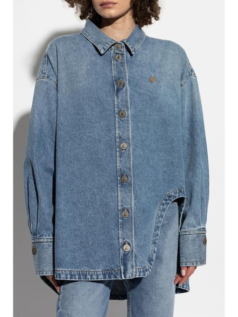 The Attico embroidered shirt - Blue - zdjęcie produktu nr 2