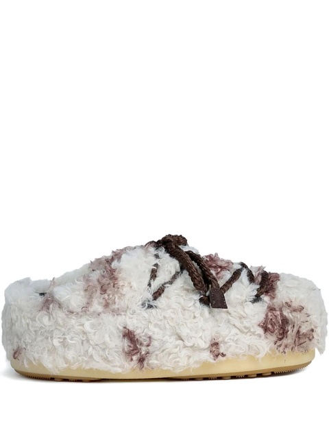 Moon Boot EVX slip-on-style faux shearling mules - Neutrals - zdjęcie produktu nr 1