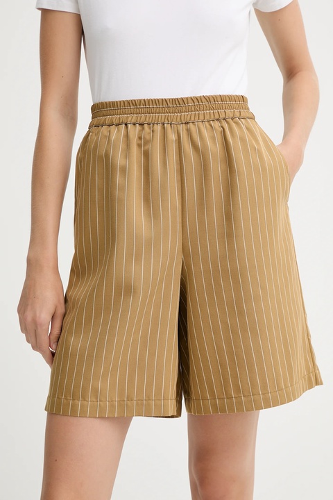 MAX&Co. szorty damskie kolor brązowy wzorzyste high waist 2526146051200 - zdjęcie produktu nr 2