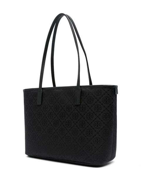 Tory Burch small T Monogram zip tote bag - Black - zdjęcie produktu nr 2