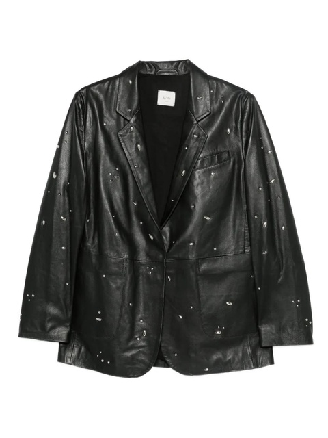 Alysi embellished leather jacket - Black - zdjęcie produktu nr 1