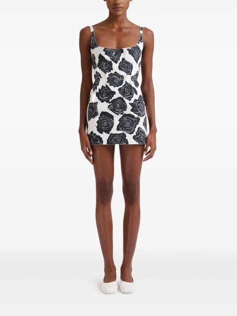 Marni floral-print minidress - White - zdjęcie produktu nr 2
