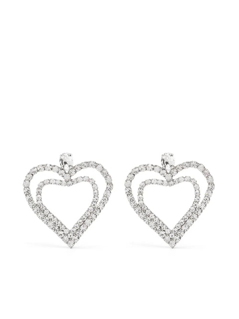 Blumarine heart-shaped drop earrings - Silver - zdjęcie produktu nr 1