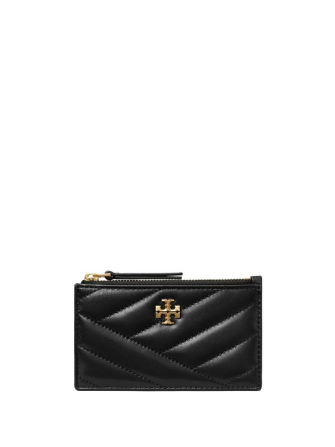Tory Burch Kira Chevron zipped card holder - Black - zdjęcie produktu nr 1