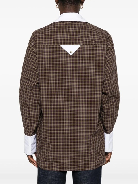SANDRO plaid shirt - Brown - zdjęcie produktu nr 1