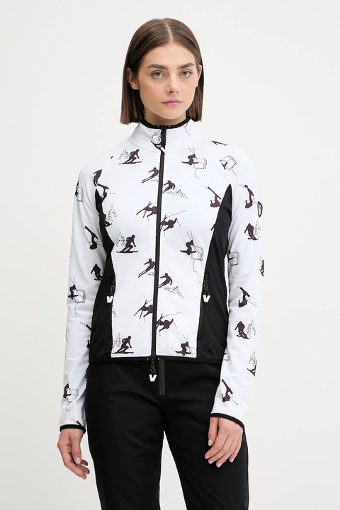 EA7 Emporio Armani bluza sportowa damska kolor biały wzorzysta AF14634.7W000384 - zdjęcie produktu nr 2