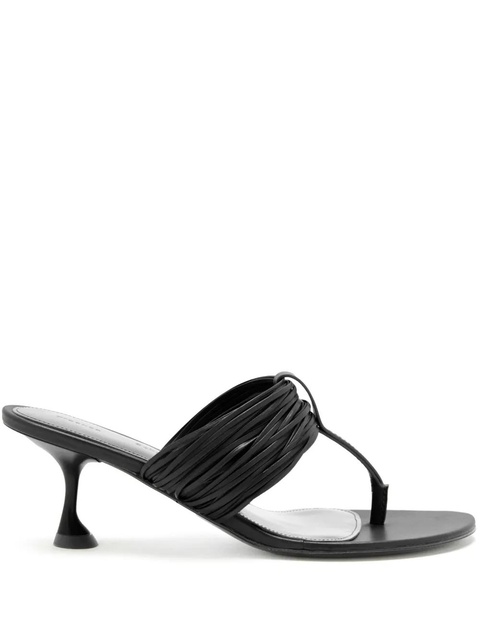 Proenza Schouler pleated-detail heeled sandals - Black - zdjęcie produktu nr 1