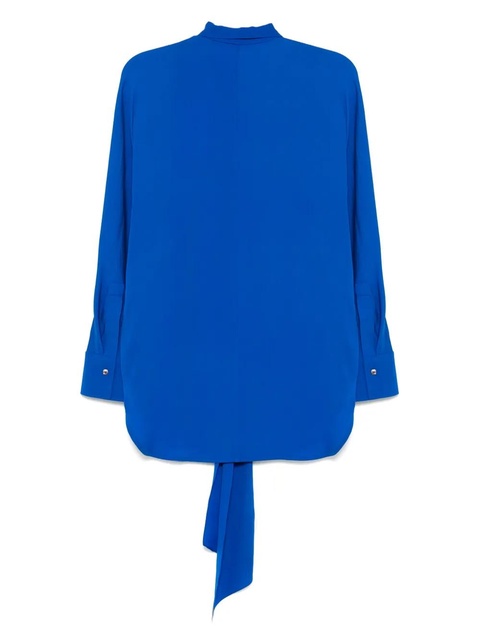 Ferragamo lace-up detailing shirt - Blue - zdjęcie produktu nr 2