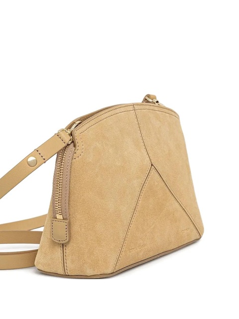 Victoria Beckham suede panelled clutch bag - Neutrals - zdjęcie produktu nr 1