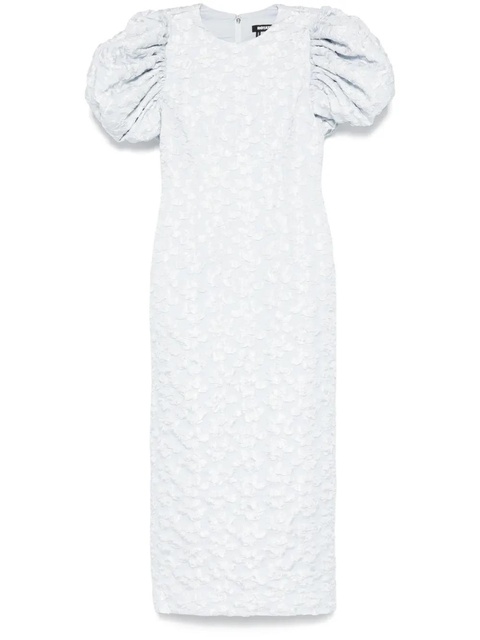 ROTATE BIRGER CHRISTENSEN jacquard puffy midi dress - Blue - zdjęcie produktu nr 1