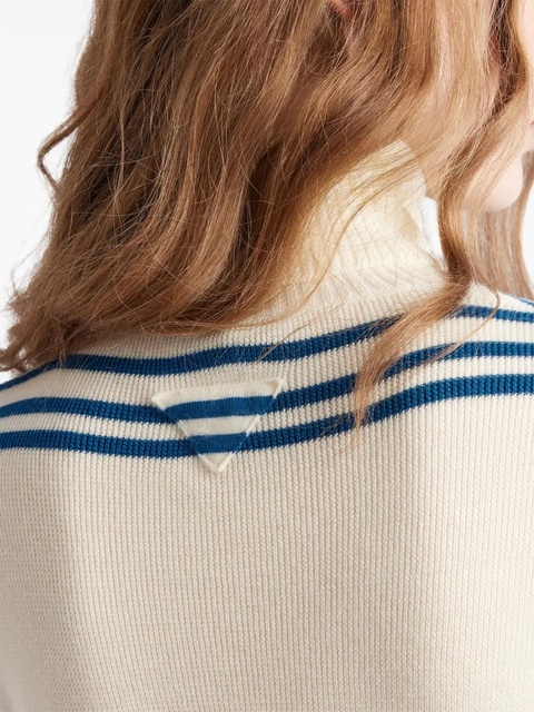 Prada roll-neck wool jumper - White - zdjęcie produktu nr 2
