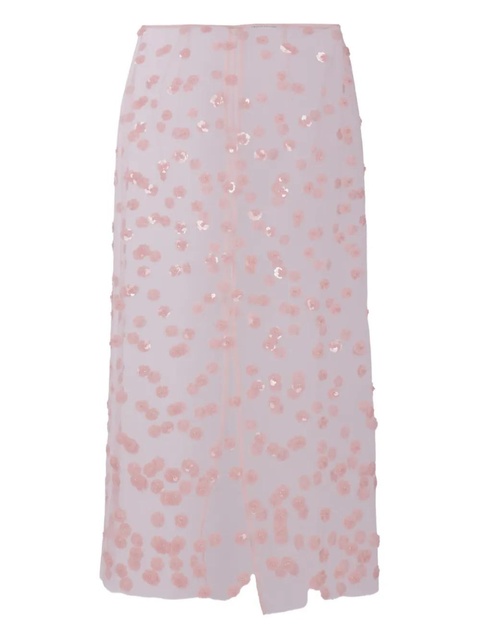 Cecilie Bahnsen sequin-embellished skirt - Pink - zdjęcie produktu nr 1