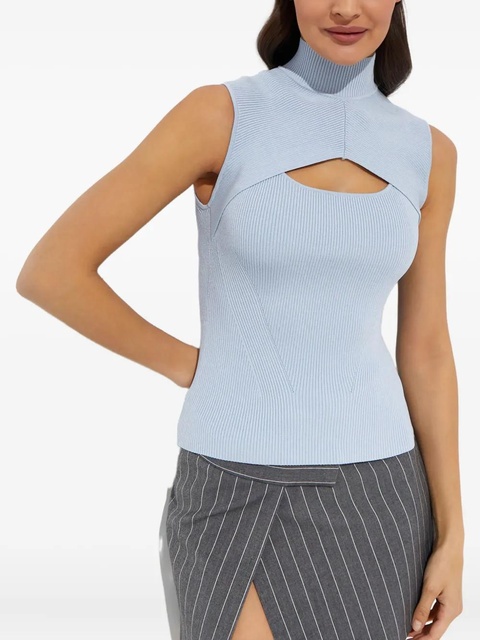 Simkhai ribbed cut-out vest - Blue - zdjęcie produktu nr 2
