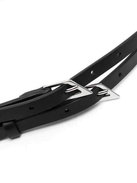 The Attico logo-buckle belt - Black - zdjęcie produktu nr 2