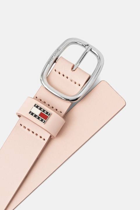 Tommy Jeans pasek skórzany damski kolor różowy AW0AW15836 - zdjęcie produktu nr 2