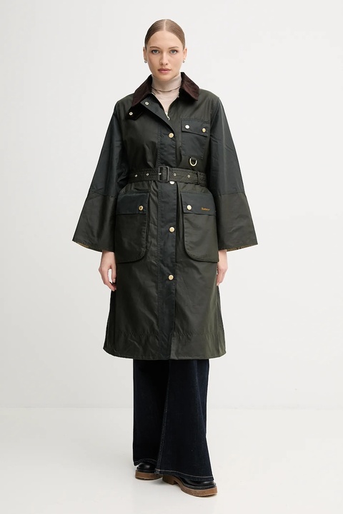 Barbour kurtka bawełniana MILDA kolor zielony przejściowa LWX1486 - zdjęcie produktu nr 1