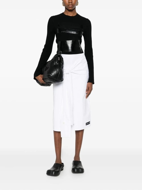 MM6 Maison Margiela round-neck sweater - Black - zdjęcie produktu nr 1