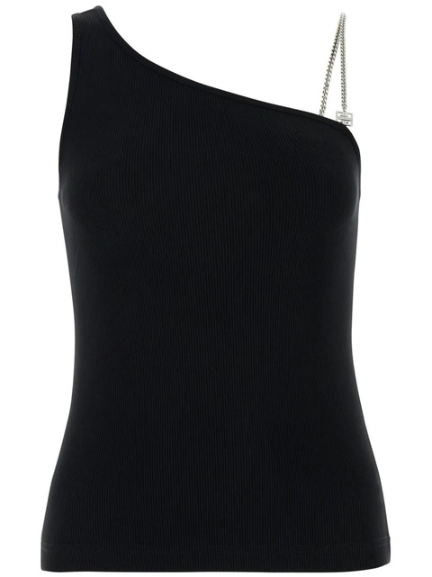 Givenchy 4G-plaque ribbed-knit tank top - Black - zdjęcie produktu nr 1