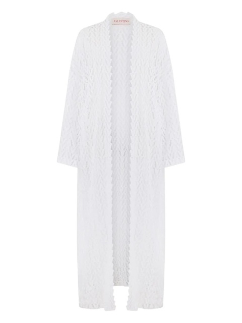 Valentino Garavani long-sleeve lace kimono - White - zdjęcie produktu nr 1