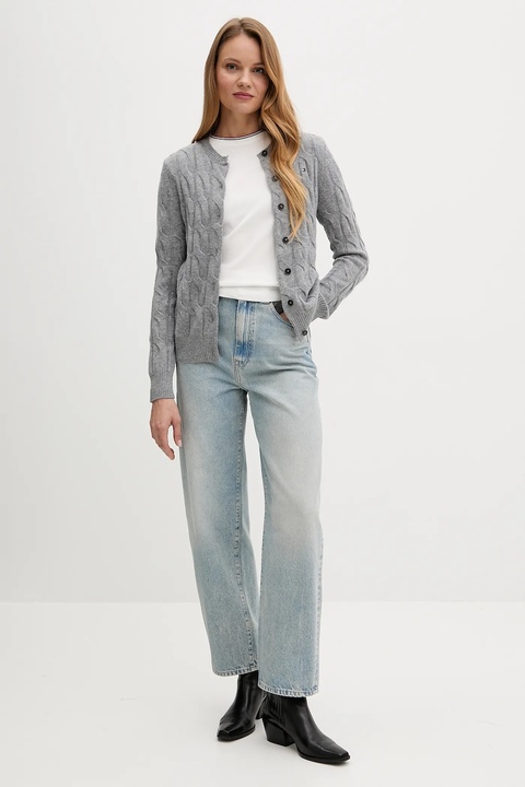 Tommy Hilfiger jeansy damskie high waist WW0WW46770 - zdjęcie produktu nr 2
