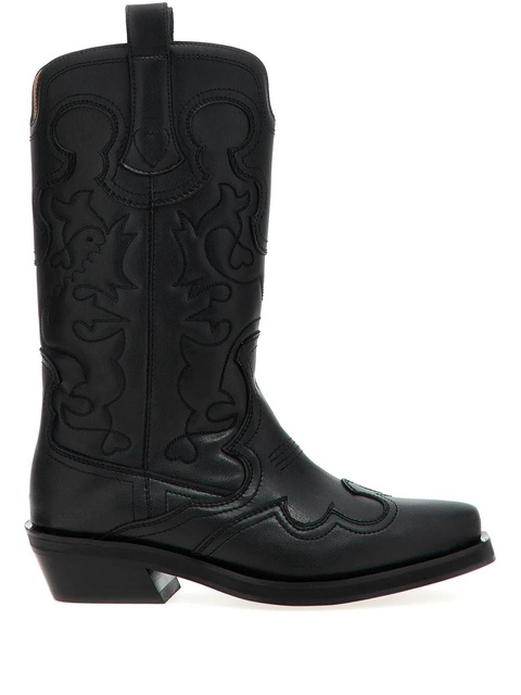 GANNI 'Western' texas boots - Black - zdjęcie produktu nr 1