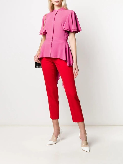 Alexander McQueen silk peplum blouse - Pink - zdjęcie produktu nr 2