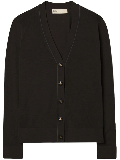 Tory Burch Simone V-neck cardigan - Black - zdjęcie produktu nr 1